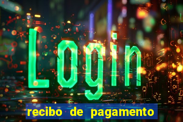 recibo de pagamento word editável